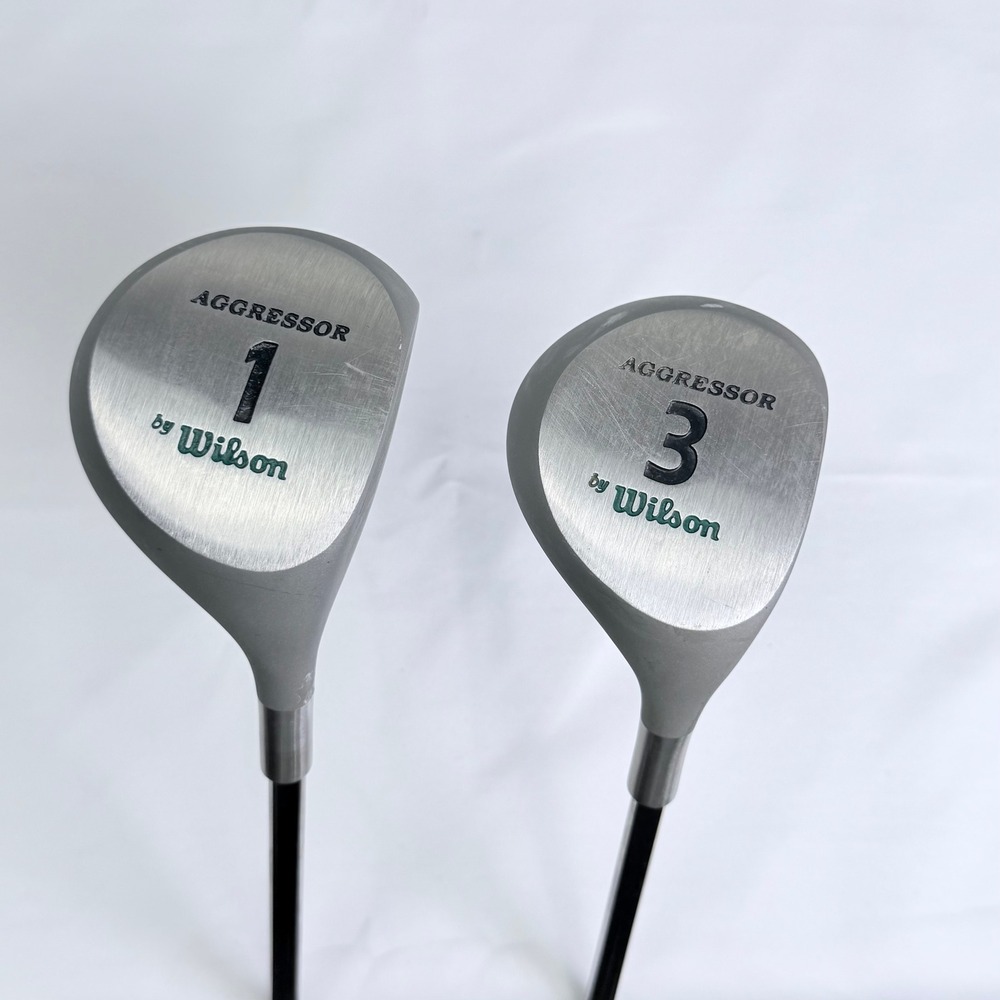 Wilson Aggressor Golf Club Set 1 Driver 3 Wood Right Handed Steel Shafts